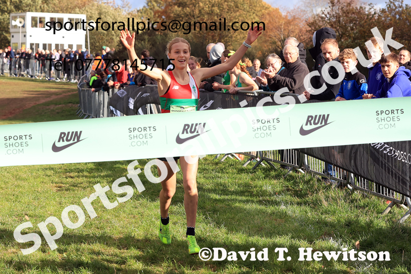 Womens Under-17s 2025 National Cross Country Relays, Berry Hill Park, Mansfield. Photo: David T. Hewitson/Sports for All Pics